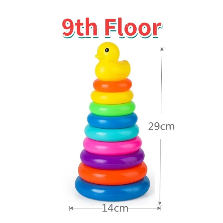 Children's%20Little%20Yellow%20Duck%20Rainbow%20Tower%20Stacking%20Circle%20Baby%20Early%20Childhood%20Education%20Puzzle%20Ring%20Montessoris%20Toy%20Kids%20-%20Image%202