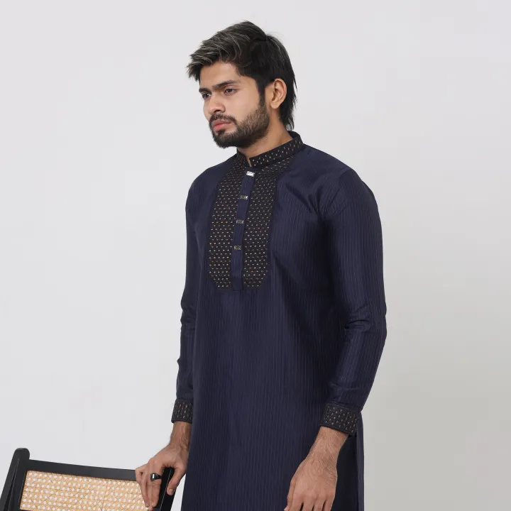 Panjabi%20(Snap%20Button)%20for%20men%20Popular,%20cool%20and%20stylish%20Contrast%20-%20Image%203