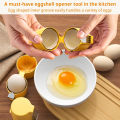 Egg Shell Opener,Egg Separator for Raw Eggs,Egg Shell Opener for Hard Boiled Eggs,Handheld Eggs Breaker Multifunctional Egg Cutter Egg Cracker and Separator for Kitchen Gadgets. 