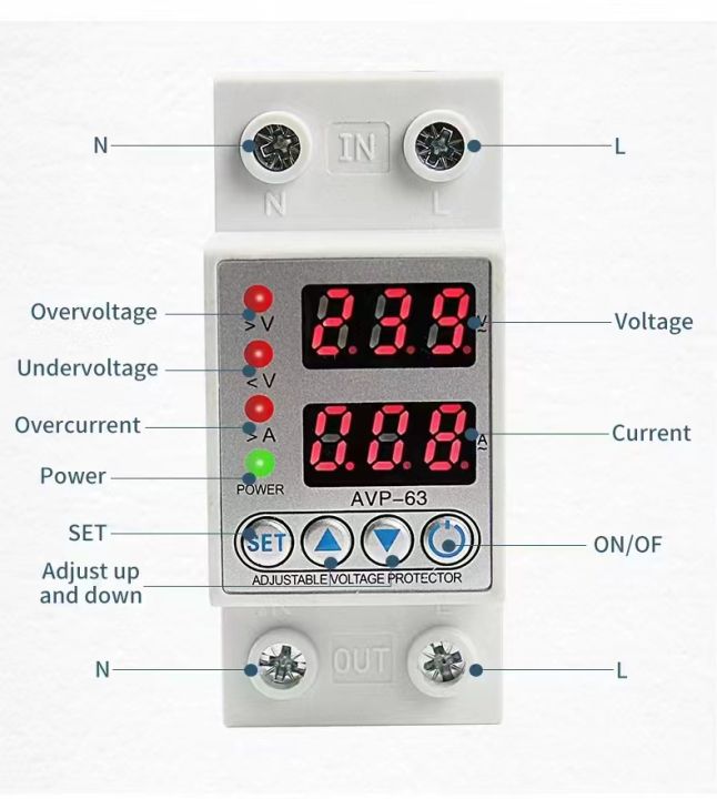Voltage%20&%20Current%20Protector%20Circuit%20Breaker%20/Electronic%20Protector%20/Automatic%20Voltage%20Stabilizer%20/Under%20&%20Over%20Voltage%20Protector%20/VoltGuard%20/%20Current%20Protector%20-%20Image%202