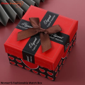 love Square Cardboard Paper Jewelry Wrist Watch Box. 
