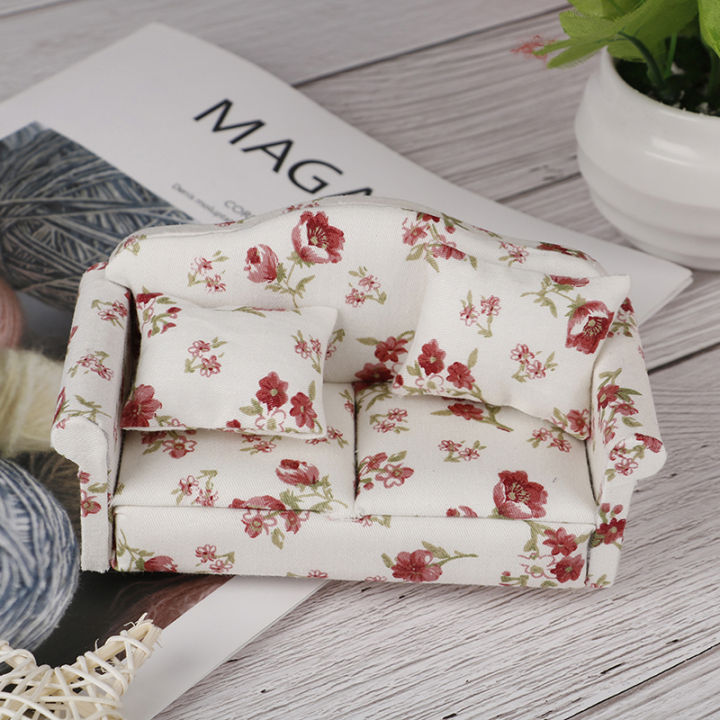 1:12%20Dollhouse%20Miniature%20Furniture%20Vintage%20Double%20Sofa%20Armchair%20Couch%20Decor%20Toy%20-%20Image%205