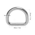 Hardware D Buckle Ring, Sturdy 10 PCS 316 Stainless Steel D Ring Slippy Surface for Surfboard.