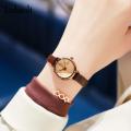 LABAOLI Leather Women Watches Creative Dial Rose Gold Women Bracelet Watches For Ladies Wrist Watches Quartz High Quality 2023. 