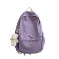 School Bag Japanese Style Muji Simplicity Versatile College Student Canvas Backpack Mori College Vintage Schoolbag High School Female. 