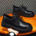 Douchuan spring new martin boots men's british black booties versatile casual low-top tide small leather shoes wholesale.