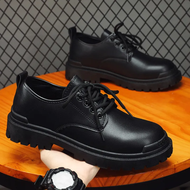 Douchuan%20spring%20new%20martin%20boots%20men's%20british%20black%20booties%20versatile%20casual%20low-top%20tide%20small%20leather%20shoes%20wholesale%20-%20Image%206