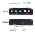 R/L Audio Adapter For TV YPbPr to HDMI-compatible Converter 1080P HDMI-compatible To RGB Component Converter 5 RCA YPbPr Video. 