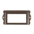 Office File Drawer Tag Label Holder 85mm x 42mm 4 Pcs Bronze Tone.