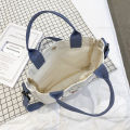 Dani Atte single shoulder diagonal span bag Bear cute handbag Student canvas bag Women's Stationery Storage Bag. 