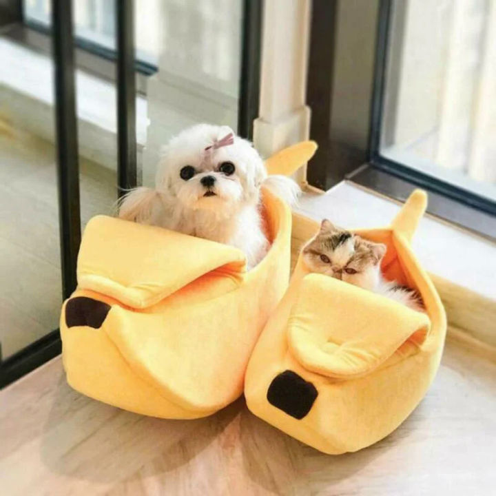 Banana%20Cat%20Bed%20House%20Funny%20Cute%20Cozy%20Cat%20Mat%20Beds%20Warm%20Durable%20Portable%20Pet%20Basket%20Kennel%20Dog%20Cushion%20Cat%20Supplies%20Multicolor%20-%20Image%204