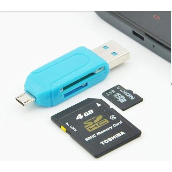 OTG Memory Card Reader for Android, PC, Laptop USB 2.0