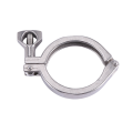 12Pcs Tri-Clamp Steel Single Pin Heavy Duty Tri Clamp with Wing Nut for Ferrule TC with Silicone Gasket 2 Inch. 
