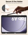 Flip Cover for Samsung Galaxy Tab A9 8.7" case Soft Flexible Flip Case Cover with S Pen Holder for Samsung Galaxy Tab A9 8.7 inch with Auto Sleep Wake Recoil Series (Black). 