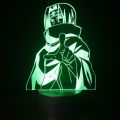 RA Naruto Uchiha Itachi Ki Kakashi 3D night light LED light 7/16 color three-dimensional small table lamp birthday gift. 