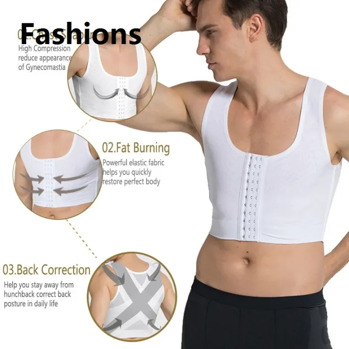 Fashions%20Men%20Chest%20Binder%20Gynecomastia%20Compression%20Vest%20for%20Post%20Surgery%20Breathable%20Buckle%20Underwear%20Tank%20Top%20Breast%20Reduction%20Shapewear%20-%20Image%203