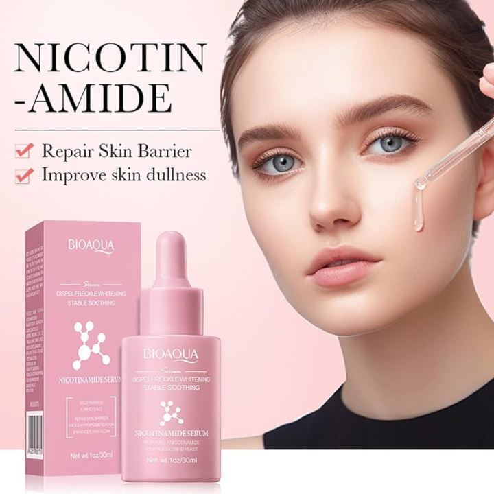 BIOAQUA Nicotinamide Serum Dispel Freckle Whitening Stable Soothing Essence -30ml