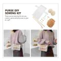 DIY Yarn Bag Purse Making Kit Crafting Supplies Material Handmade Accessory Cotton Woven. 
