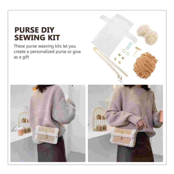 DIY%20Yarn%20Bag%20Purse%20Making%20Kit%20Crafting%20Supplies%20Material%20Handmade%20Accessory%20Cotton%20Woven%20-%20Image%203