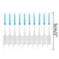 200pcs Slim Brush Professional Interdental Cleaners Soft Picks Tight Teeth Mouthwash Brushes -Blue. 