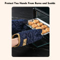 2pcs Oven Gloves Oven Mitts Baking Anti-Scald Gloves Non-Slip Microwave Heat Insulation Gloves Kitchen Baking Mitts. 