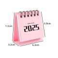 Style Coil Standing Flip Desktop Calendar Agenda Organizer Schedule Planner 2024 2025 Calendar Yearly Agenda Paper Mini Desk Calendar Office. 