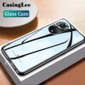 Casinglee For Huawei Nova 9 case Glass silicon Full Protection Tempered Glass Back cover for Huawei Nova9 Phone cases For girls and Boys.