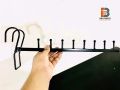 Grill Cloth Hanger Stand | Magic Door Hanger | Balcony Shirt Hanger | High Quality Metal Coat Rack. 