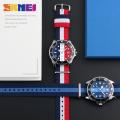 Skmei men watch fashion quartz casual waterproof nylon strap multiple Colour watch for men women 9133. 