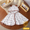 Children's sunscreen clothing, summer UV protection, boys and girls' sunscreen, ice silk thin breathable sunscreen cape, outdoor. 