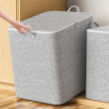 Zippered storage bag for clothes and quilts, large-capacity storage bag for moving living room and bedroom, quilt sorting and storage basket. 