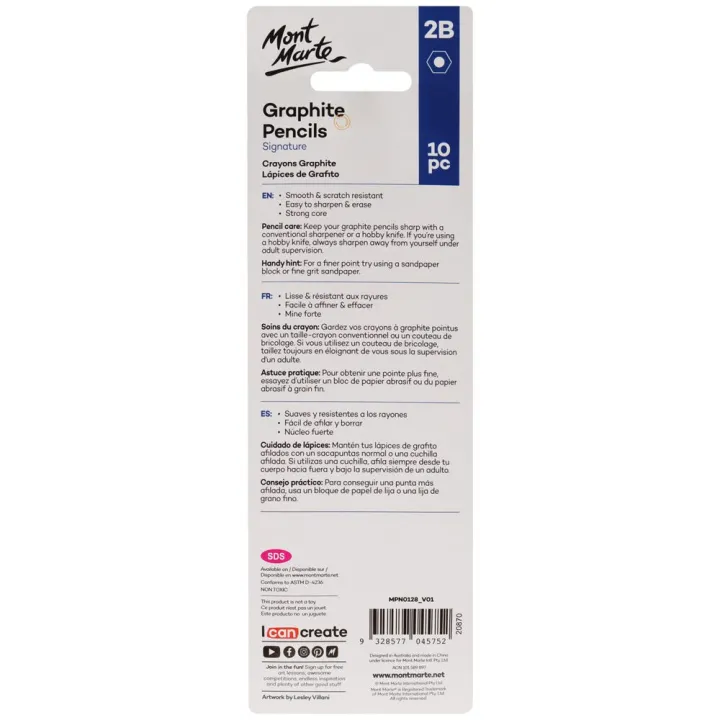 Mont%20Marte%20Graphite%20Pencils%202B%2010pc%20-%20Image%202