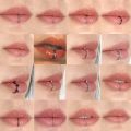 3PCS/Lot 18G Piercing Lip Ring Punk Style Stainless Steel Labret Clip Body Piercing Jewelry for Unisex.