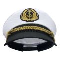 Yacht Captain Hat Navy Marine Hat Adjustable Sailor Captain Costume Men Boat Navy Hat for Adult Kid Men Women.