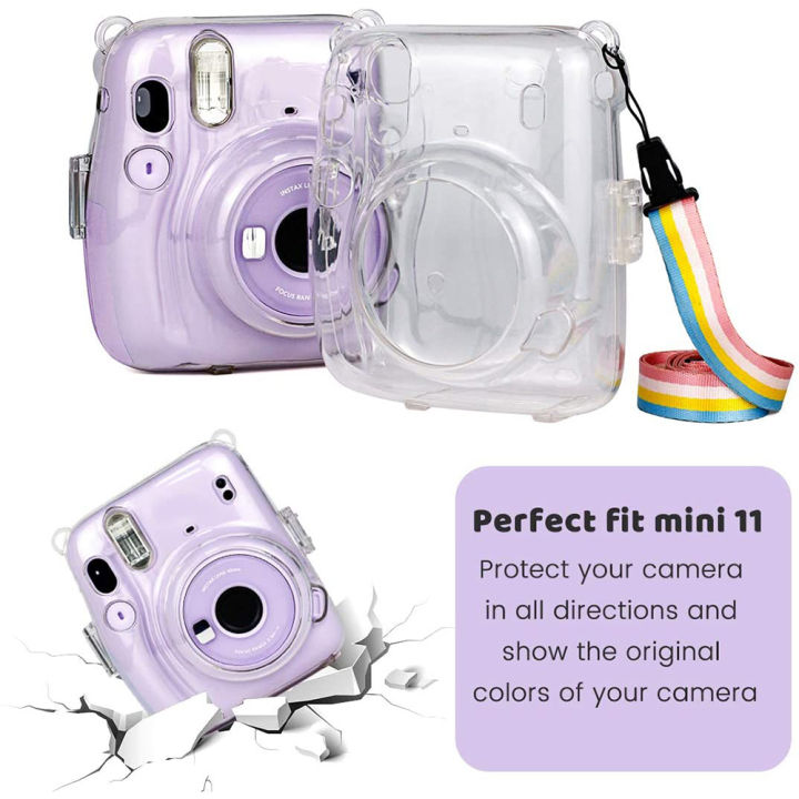 %E3%80%90Hengli%20jewelry%20story%E3%80%91%EF%BC%88NEW%EF%BC%89Crystal%20Camera%20Case%20Protective%20Clear%20Case%20with%20Adjustable%20Rainbow%20Strap%20for%20Fujifilm%20Instax%20Mini%2011%20Cameras%20Accessories%20-%20Image%205