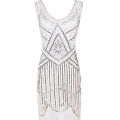 2020 Newest Women's 1920s Vintage Sequin Full Fringed Deco Inspired Flapper Dress Roaring 20s Great Gatsby Dress Vestidos. 