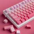 135 Keys Strawberry Pink Side Print PBT Keycaps Double Shot Shine Through Keycaps Cherry Profile for Cherry MX Switches Keyboard. 