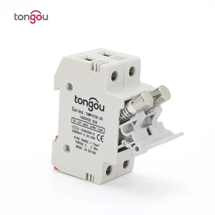 【Beauty Code】1 Set 2P Parallel Fuse Holder With DC 1000V 30A Fusible for Solar System Protection 10*38mm
