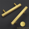 30Piece Gold Cabinet Handles Brass Cabinet Pulls Square Drawer Pulls Gold Dresser Pulls for Cabinets and Drawers, 5Inch. 