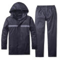 Rain Coats for Men Waterproof Jacket and Pant with Bag blue.