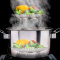 Newfangled - Opulence at Its Best - Stainless Steel Folding Collapsible Vegetable Steamer Basket - Kitchen & Dining - Must Have.
