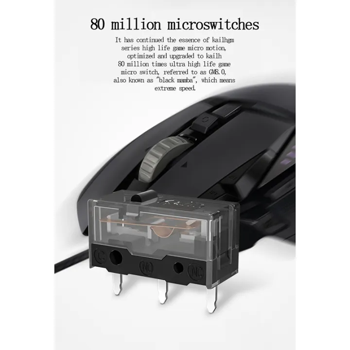 2pcs%20GM8.0%20Kailh%20micro%20switch%2080M%20life%20gaming%20mouse%20Micro%20Switch%20-%20Image%202