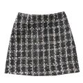 2022 New Tweed Skirt Spring Autumn Clothing for women Korean Elegant Plaid Cute Bottoms for Ladies A Line Short Mini Skirts. 