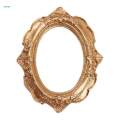 5xVintage Frame Carved Lace Resin Mini Picture Frame Props Oval. 
