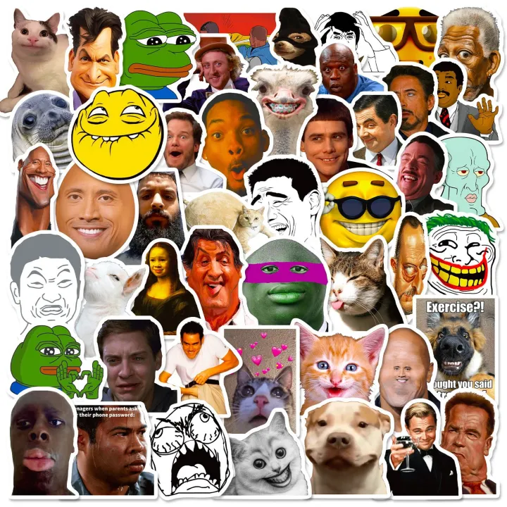 50%20Zhang%20Disgusting%20Facial%20Expression%20Bag%20Stickers%20New%20Emoji%20Graffiti%20Stickers%20Funny%20Character%20Facial%20Expression%20Bag%20Stickers%20-%20Image%202