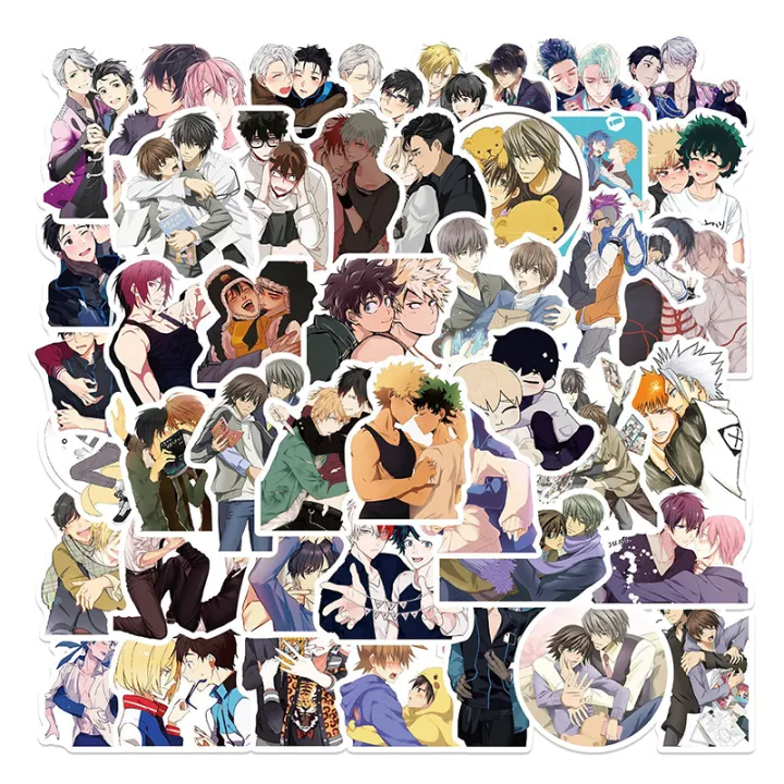 %E3%80%90Best%20Price%20Guaranteed%E3%80%91%2050pcs%20Japan%20BL;%20yaoi%20For%20Skateboard%20Bicycle%20Backpack%20Stickers%20-%20Image%204
