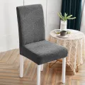 Jacquard Chair Cover for Dining Room Stretch Jacquard Dining Chair Cover Slipcover Elastic Spandex Kitchen Chair Cover. 