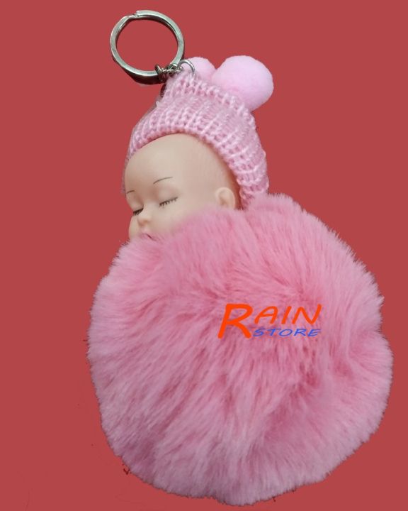 Wooled%20Doll%20Shaped%20Key%20Ring%20-%20Pink%20and%20Grey%20-%20Doll%20-%20Image%204