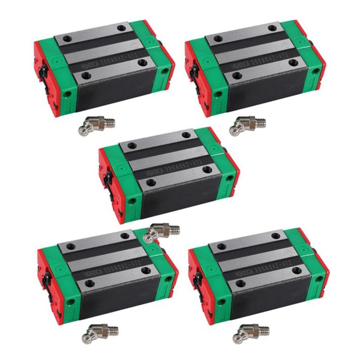 5X Steel HGH20CA 20mm Linear Rail Guide Block for CNC Machine Parts ...