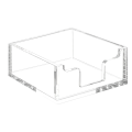 Acrylic Tissue Box Convenient Desktop Tissue Box Hotel Restaurant Washstand Access Storage Finishing Supplies. 
